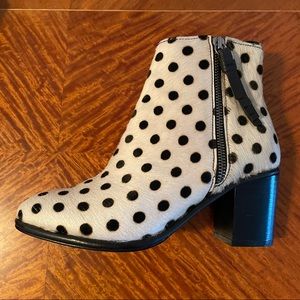Opening Ceremony Shirley boot, polka dot pony hair, size 37